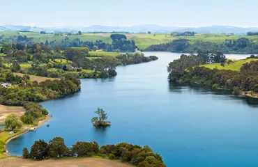 Waikato river Hamilton New Zealand