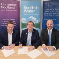 Photograph of CEOs of Consumer Scotland, Scottish Water and WICS